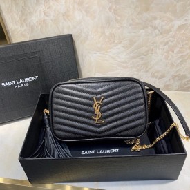 YSL Lou Camera Bag Black