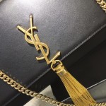 YSL Kate Medium Bag with Tassel Black