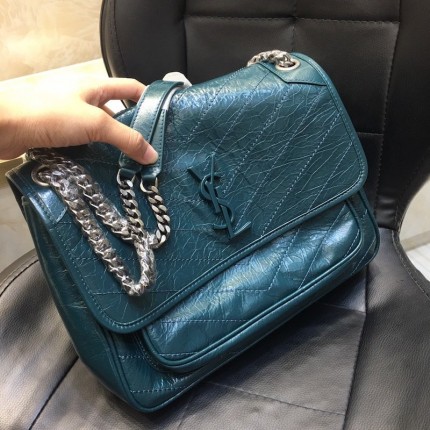 YSL Medium Niki Bag Green