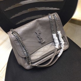 YSL Medium Niki Bag Grey