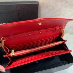 YSL Monogram Envelope Chain Bag Red