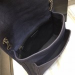 YSL Monogramme Medium Croc Niki Bag Blue