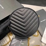 YSL Round Jade Camera Bag Black