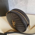 YSL Round Jade Camera Bag Black