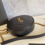 YSL Round Jade Camera Bag Black