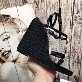 Replica YSL Cassandra Wedge Espadrilles