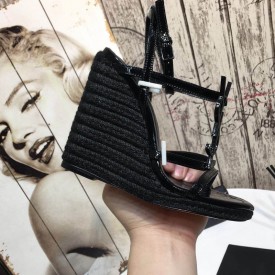 Replica YSL Cassandra Wedge Espadrilles